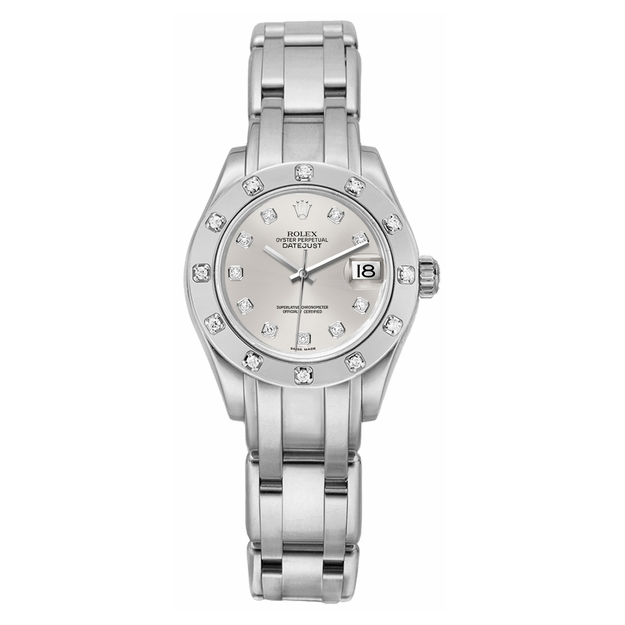 Rolex Pearlmaster Silver Dial Women's Watch 80319