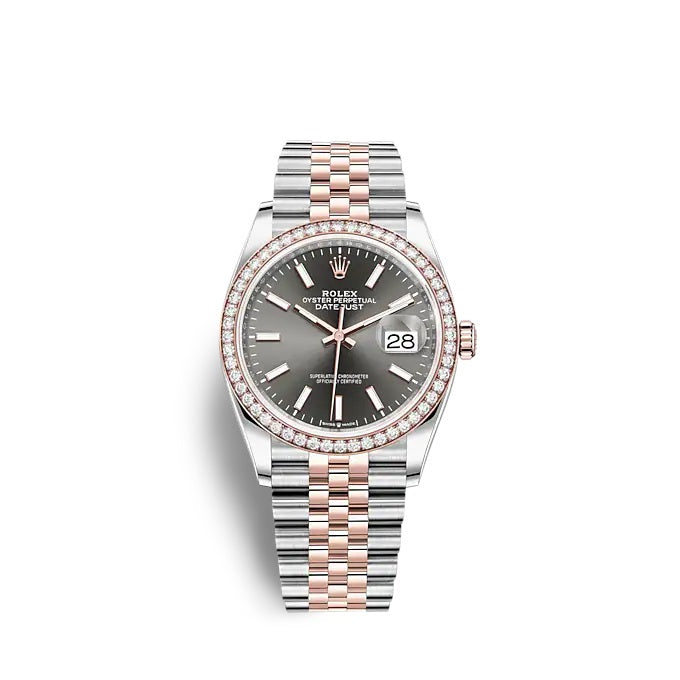 Rolex Datejust 36 Oystersteel and Everose gold Ref# 126281RBR-0001