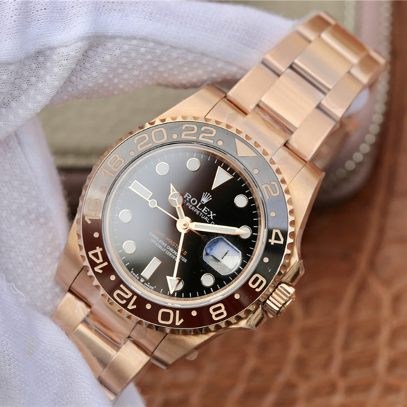 Rolex GMT-Master II Root Beer Rose Gold 40mm