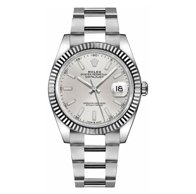Rolex Datejust Silver Dial Oyster Bracelet 41mm