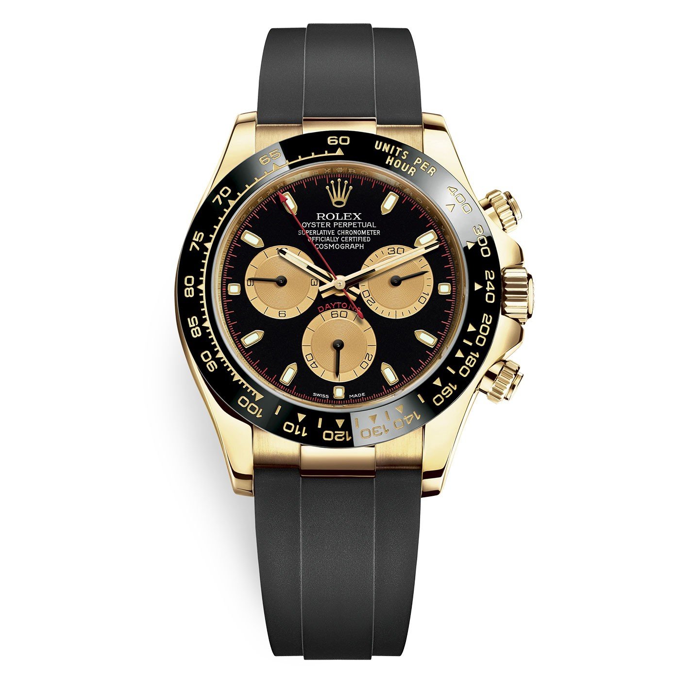 Rolex Daytona Yellow Gold Oysterflex 40mm
