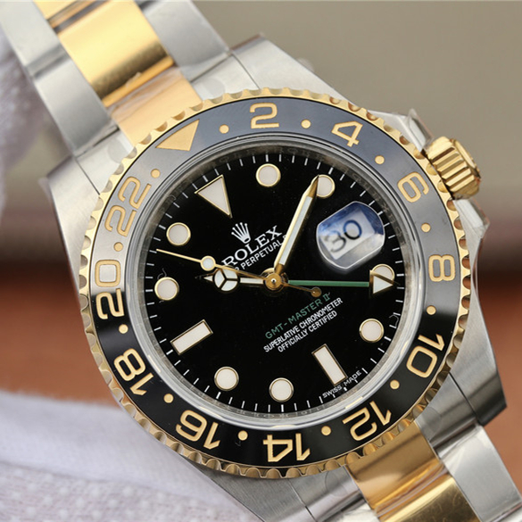 Rolex GMT-Master II Two Tone Black Dial 40mm