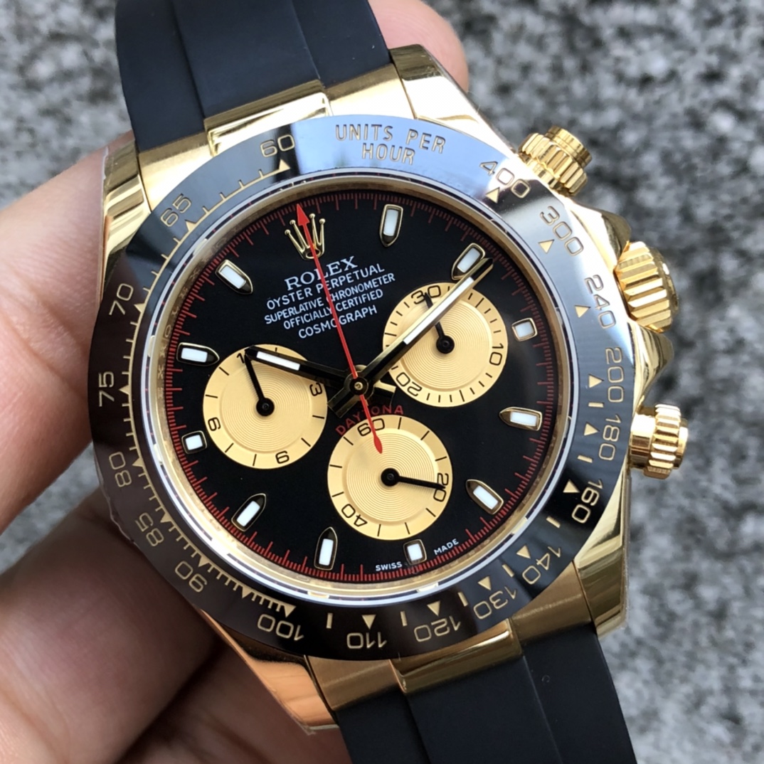 Rolex Daytona Yellow Gold Oysterflex 40mm