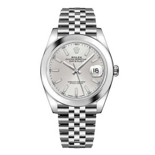 Rolex Datejust Silver Dial Men's 41mm
