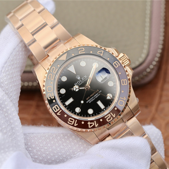 Rolex GMT-Master II Root Beer Rose Gold 40mm