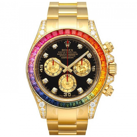 Rolex Daytona Rainbow Diamond Yellow Gold 40mm