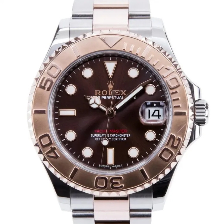 Rolex Yacht-Master 37 Steel and Everose Gold Rolesor Yacht-Master 37 Watch - Black Dial - Oyster Bracelet 268621