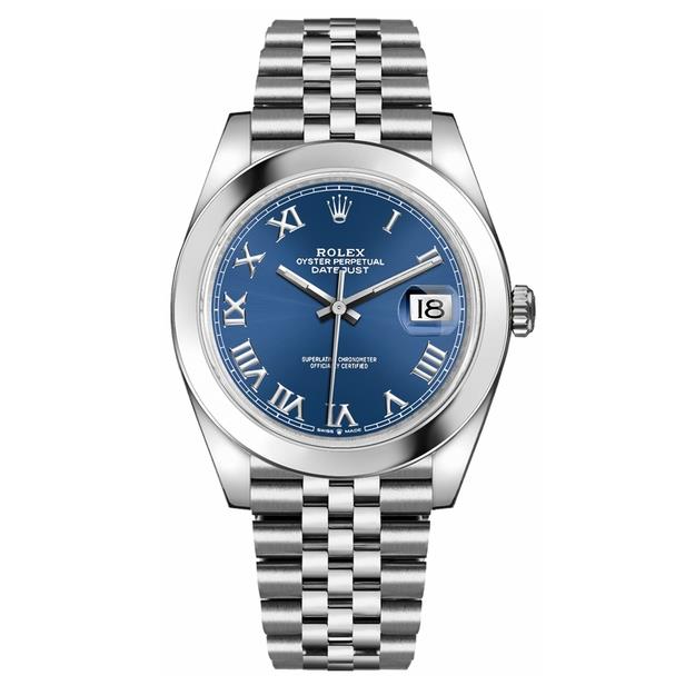 Rolex Datejust Blue Dial Jubilee Bracelet 41mm