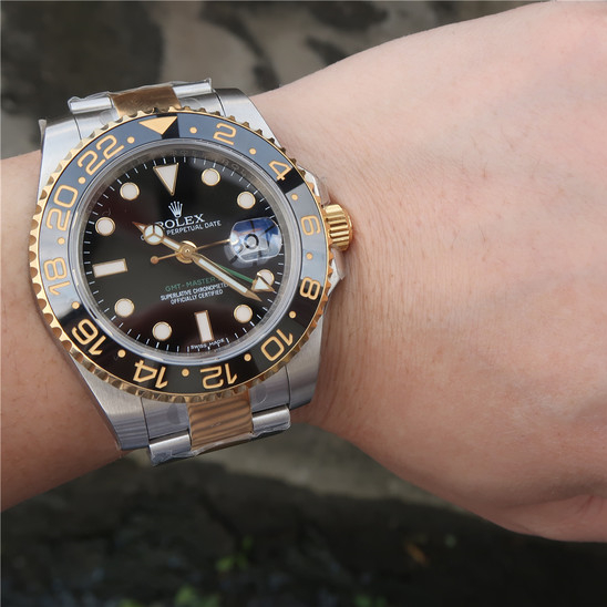Rolex GMT-Master II Two Tone Black Dial 40mm