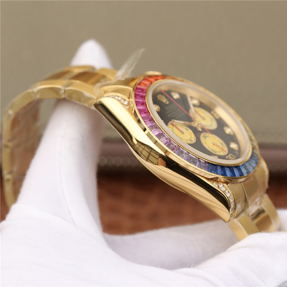 Rolex Daytona Rainbow Diamond Yellow Gold 40mm