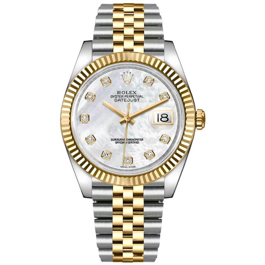 Rolex Datejust 41 Mother of Pearl Diamond Dial Men's Watch 126333-0018