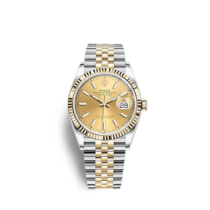 Rolex Datejust 36 Oystersteel and yellow gold Ref# 126233-0015