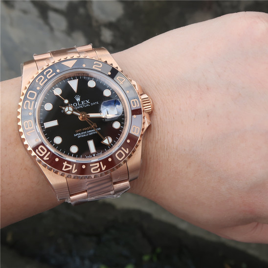 Rolex GMT-Master II Root Beer Rose Gold 40mm