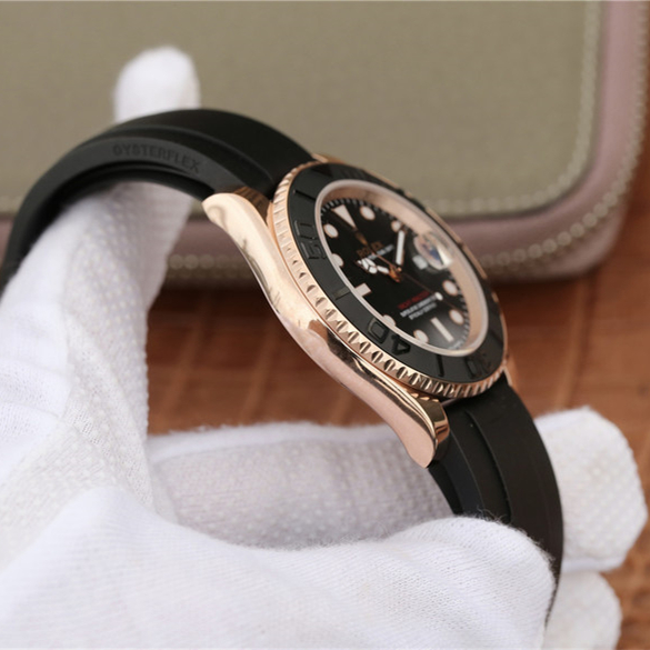 Rolex Yacht-Master Rose Gold Black Ceramic Bezel 40mm