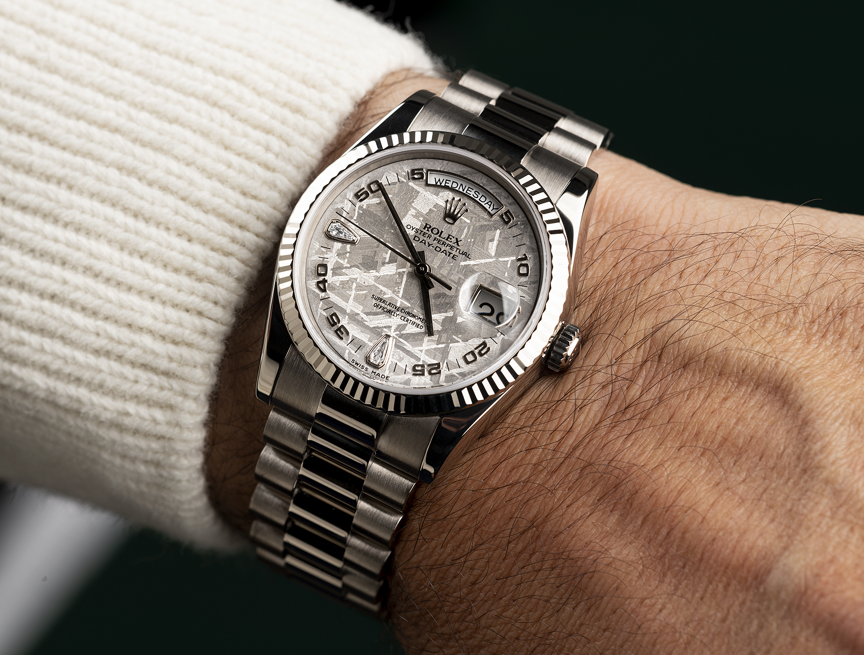 Rolex Day-Date Meteorite 118239 - White Gold President