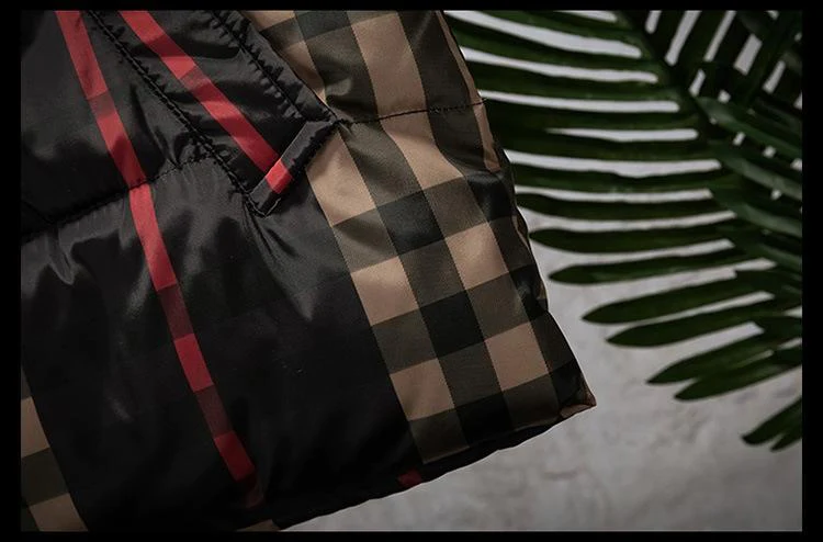 New fashion versatile plaid down cotton vest vest vest vest 1024010502