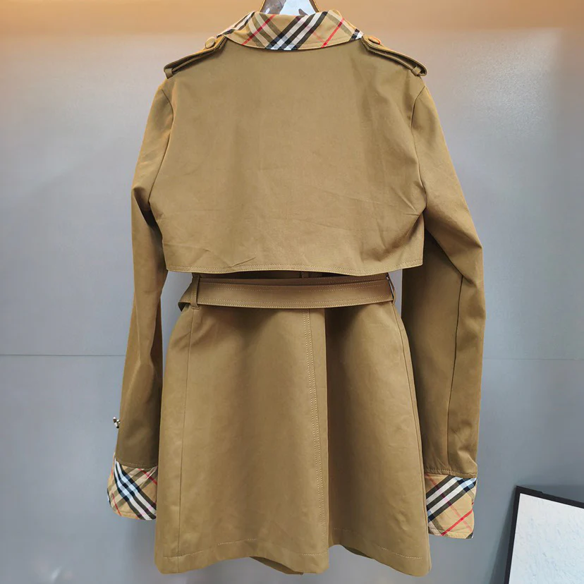 New Plaid Brown Two-Piece Set 1025102412