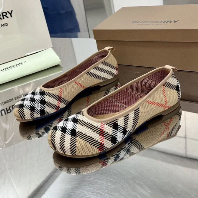 Classic Plaid Flats Single Shoes 1025051504