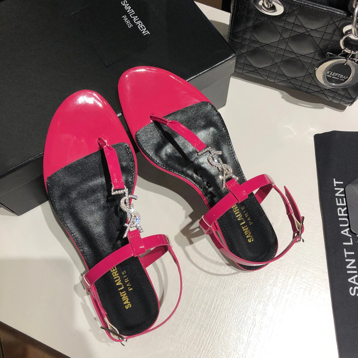 Early spring new YSL clip on sandals 1025032419