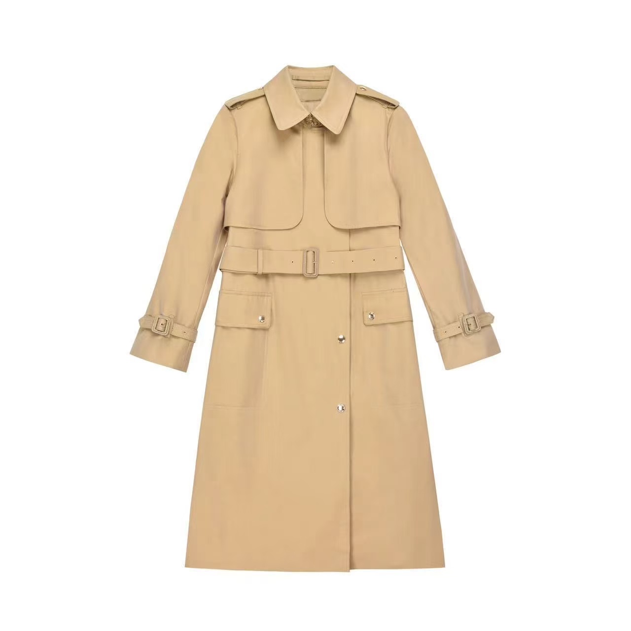 Long Check Collar Castleford Trench Coat PD0425080501