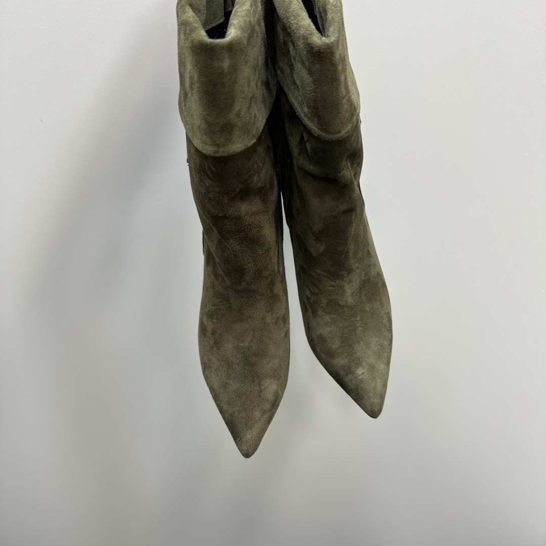 Y New Side Zipper High Heel Ankle Boots 0424111501