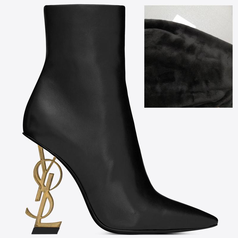 New Cowhide Winter Boots, Slim Heel Fashion Boots 1023120811