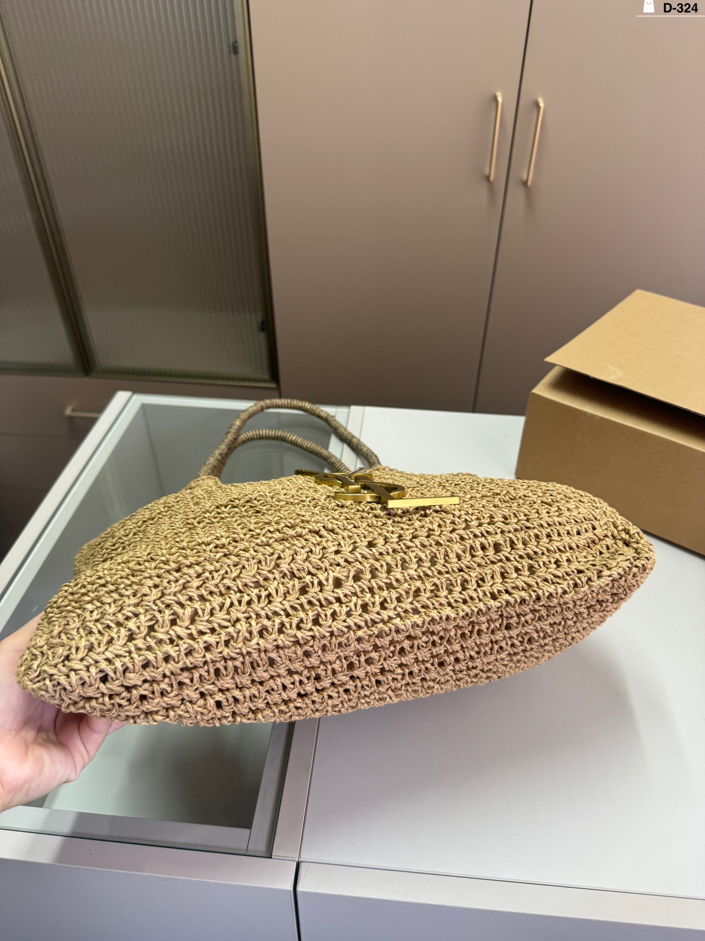 YSL Summer Fashion Straw Tote Bag 0724041109