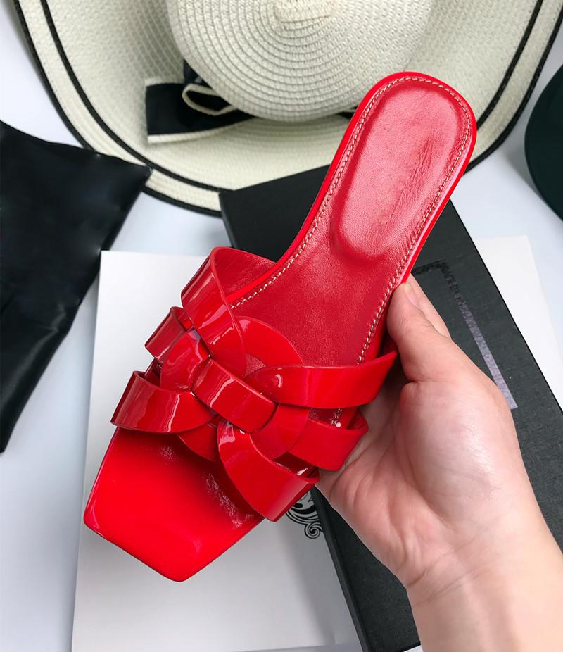 Y Leather Shoes Woven All-match Flat Heel Women's Shoes 1024041119