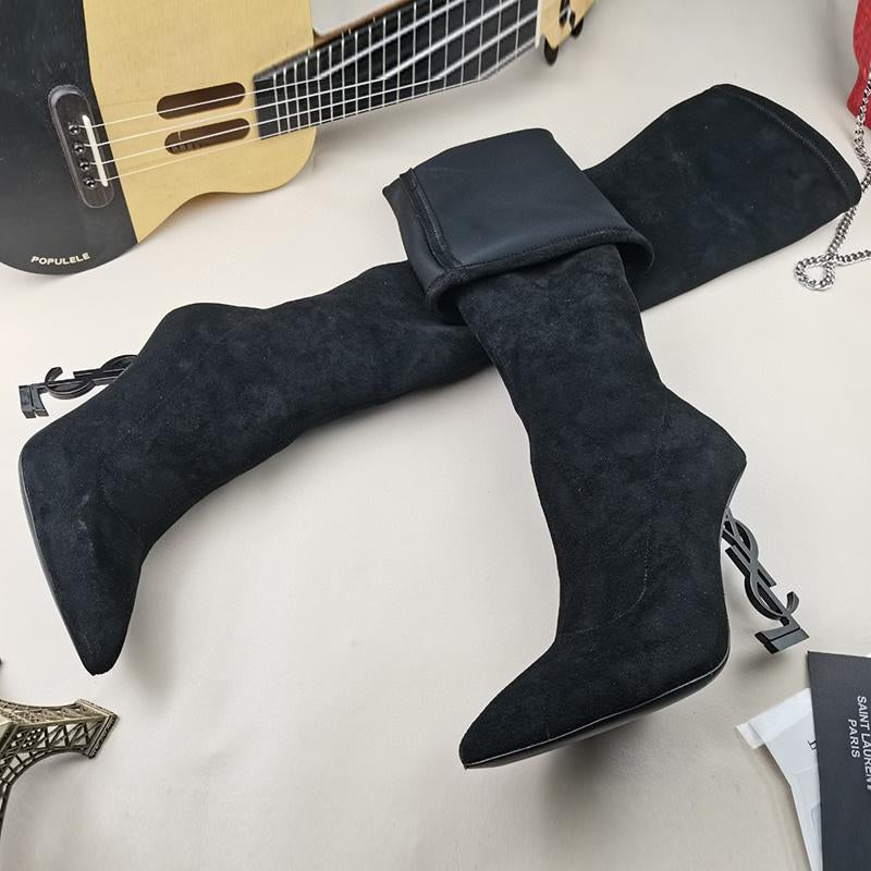 New fashionable suede high heels boots 1023121408