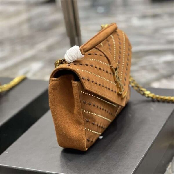 YL Small Kate Studded Satin Shoulder Bag 10240658