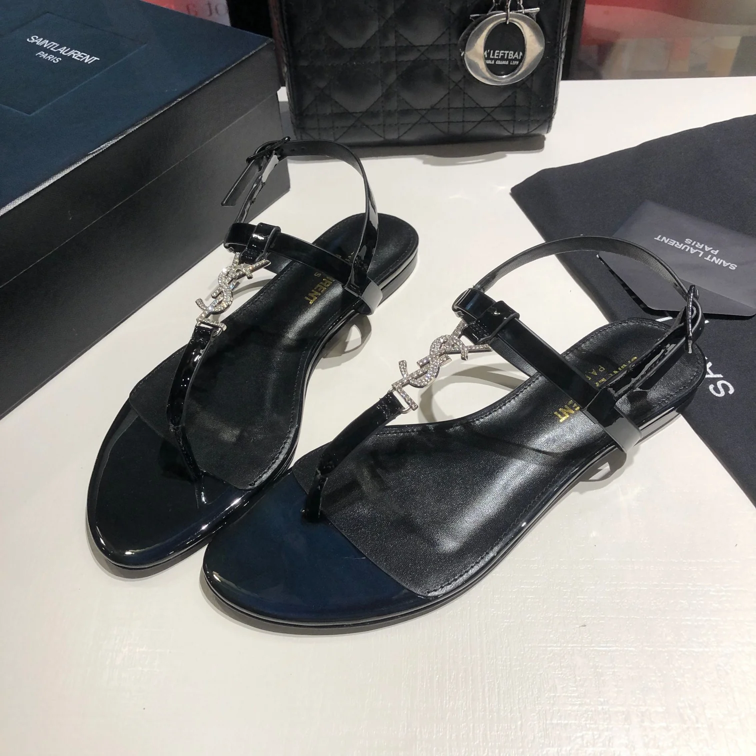 Early spring new YSL clip on sandals 1025032419