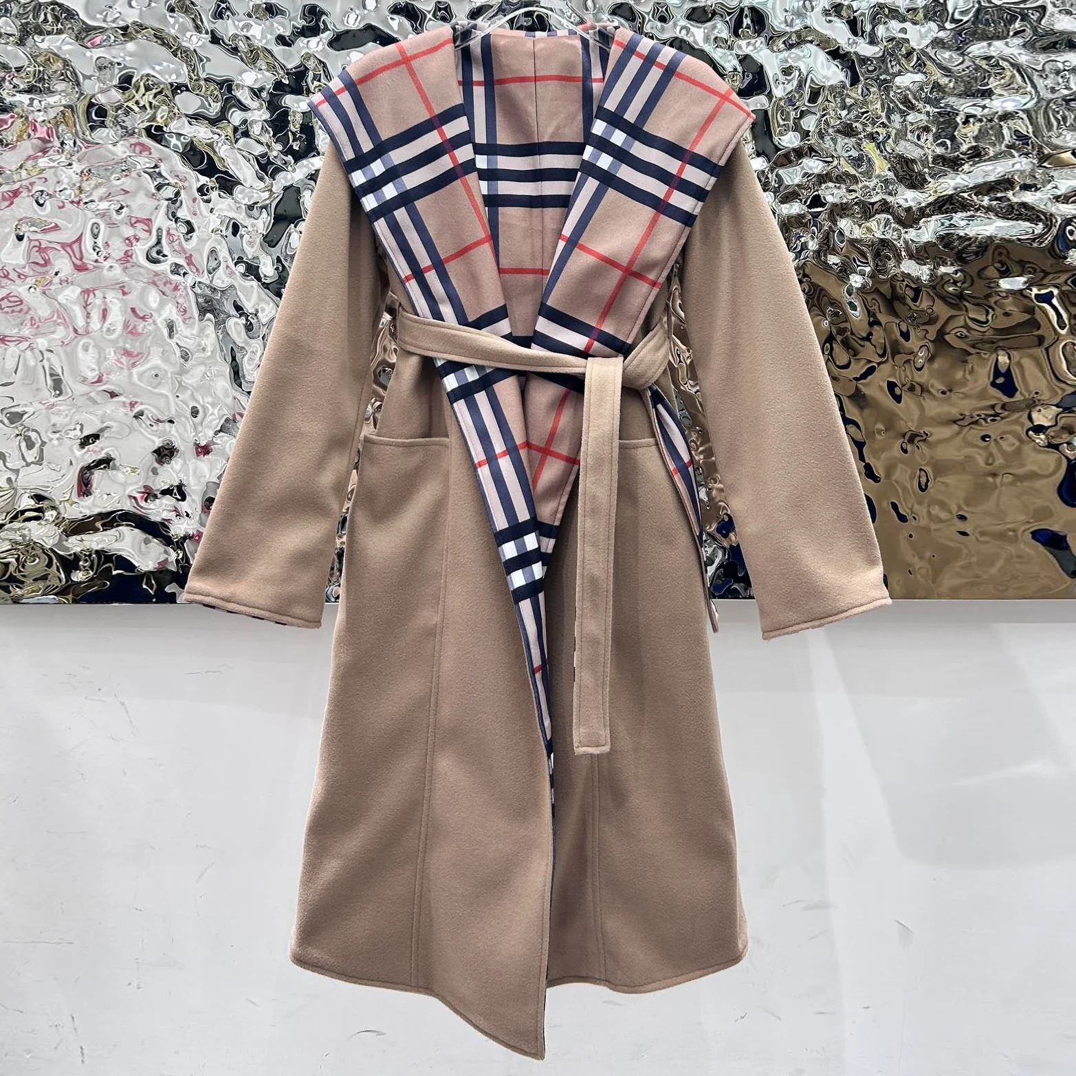New fashion plaid coat 1024103018