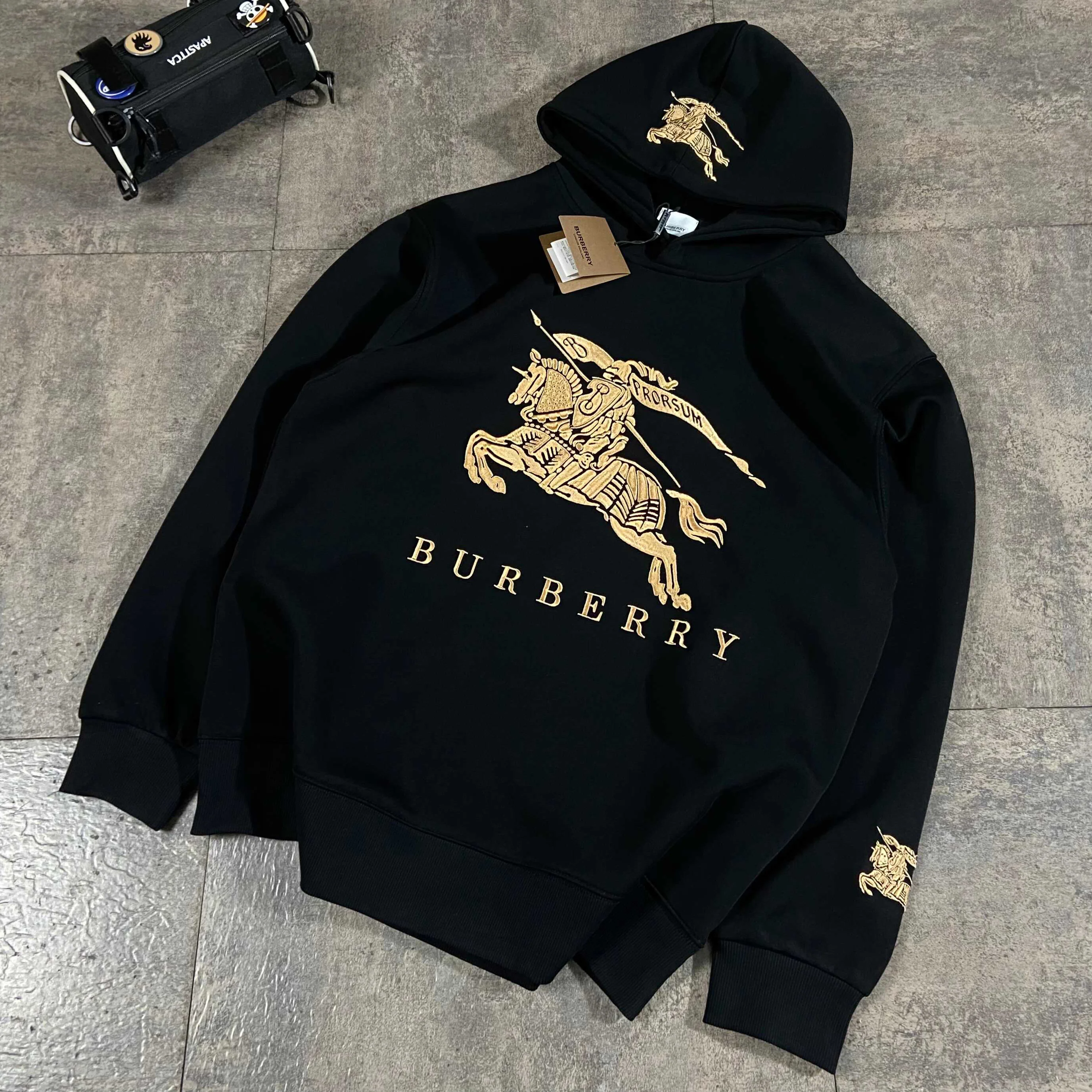 Spring new embroidery couple models hooded sweatshirt 1025021218