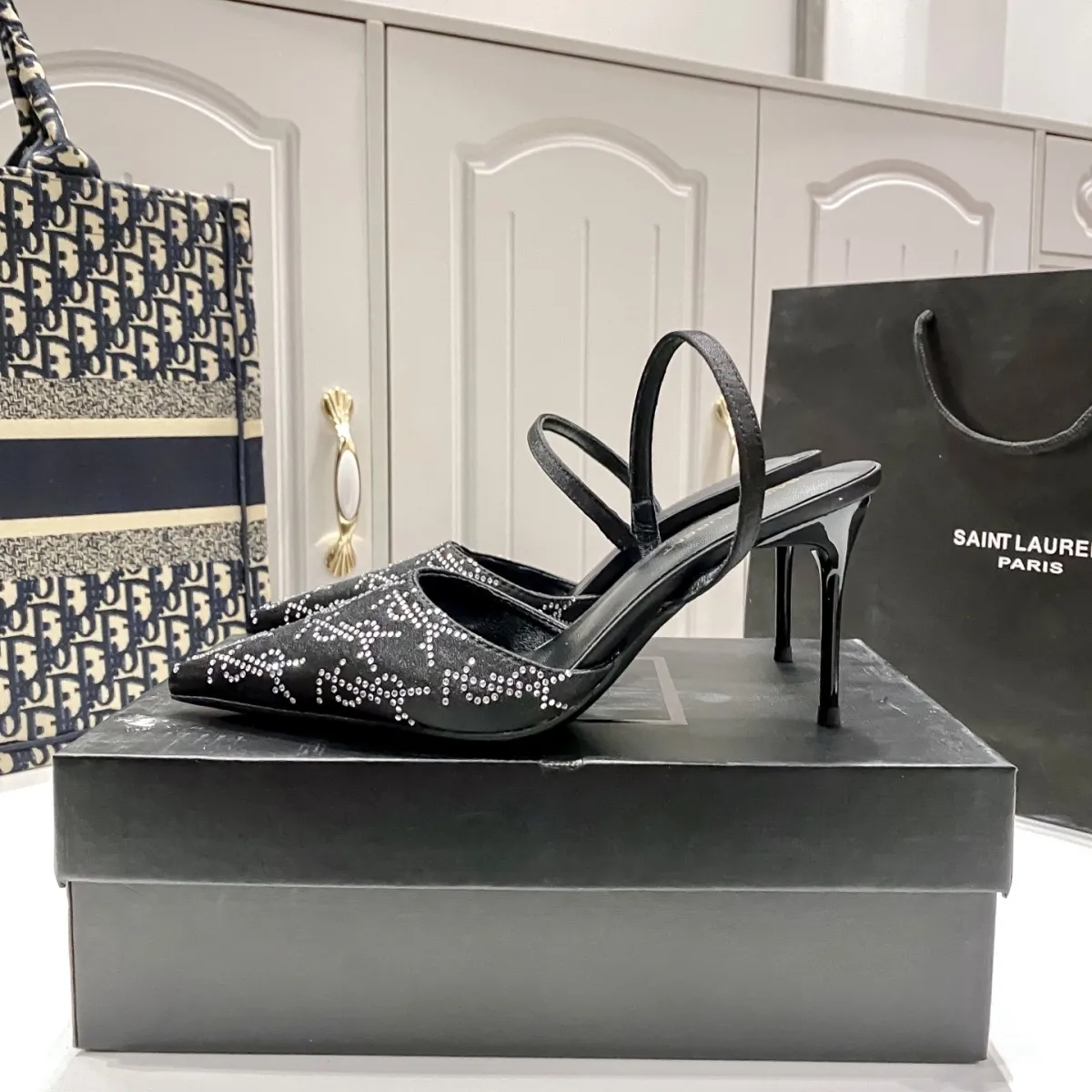 New high heels mesh pointed sandals 1025041111