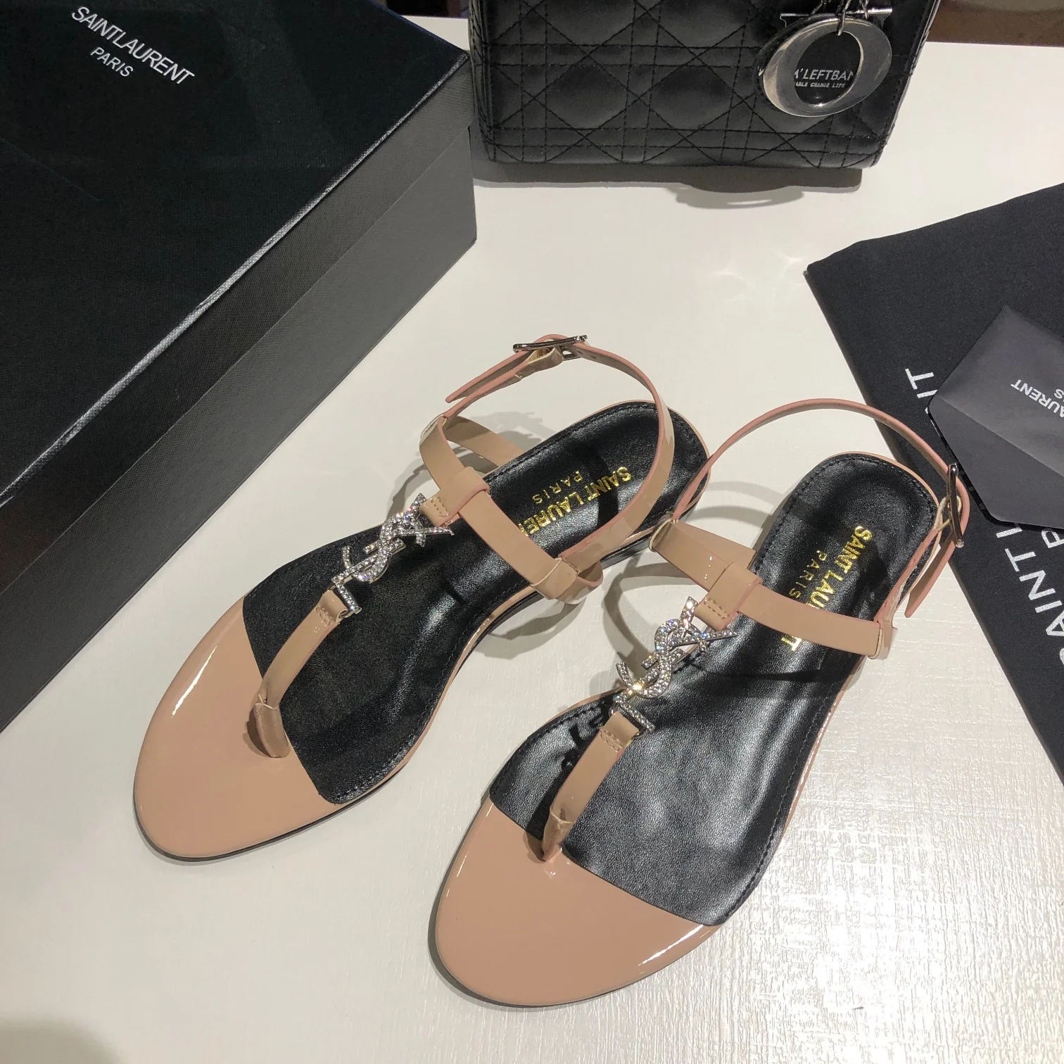 Early spring new YSL clip on sandals 1025032419