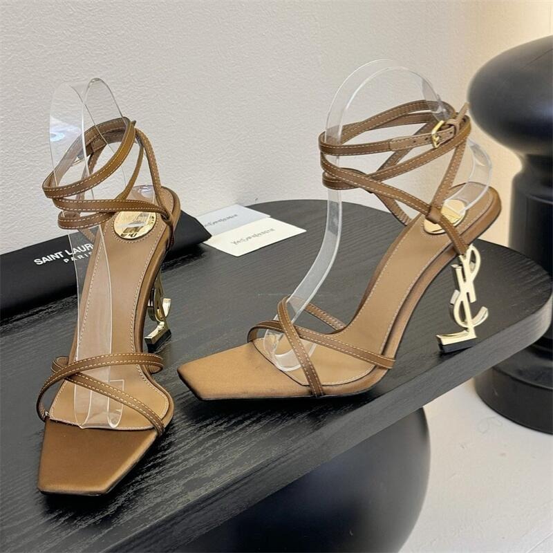 Opyum YSL Logo Heel Wrap-Ankle Sandal 0425020501