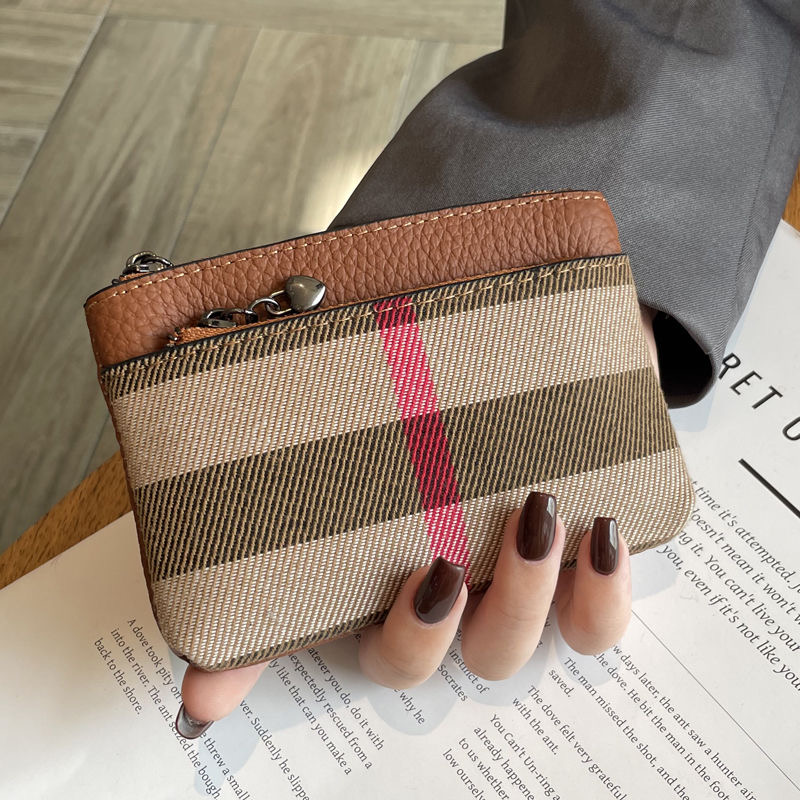 New casual retro plaid wallets PD042025051908