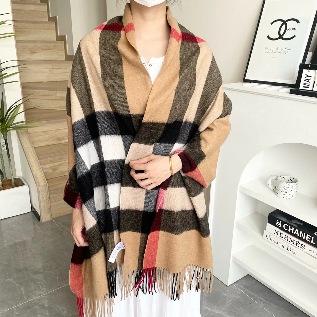 New double-sided cashmere shawl scarf 1024101810