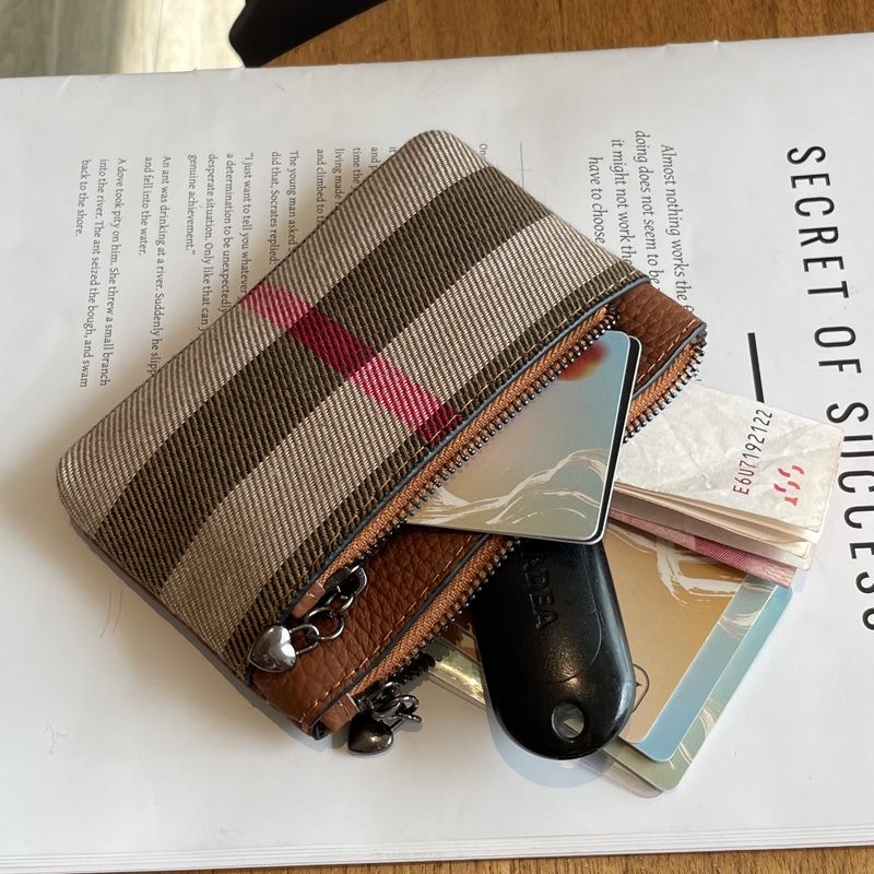 New casual retro plaid wallets PD042025051908