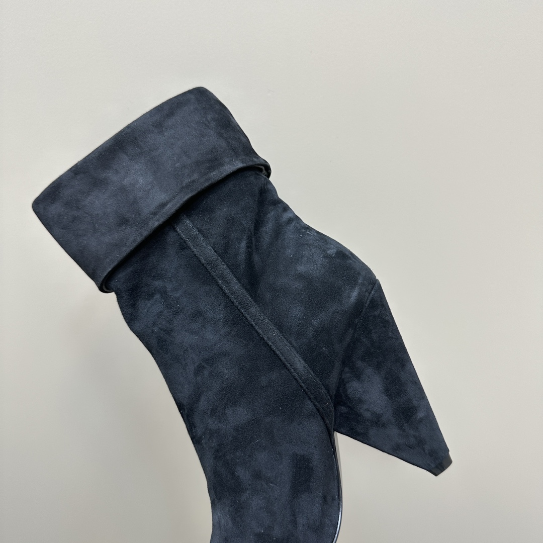 Y New Side Zipper High Heel Ankle Boots 0424111501