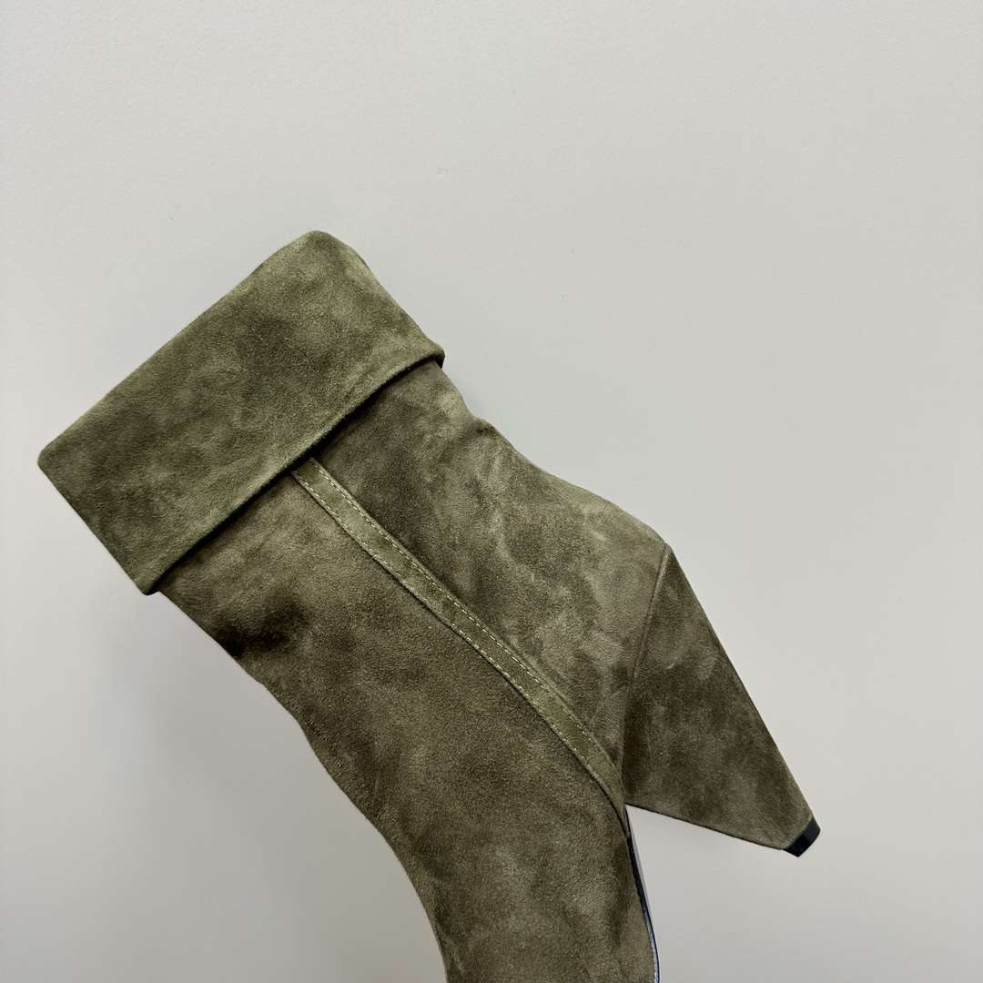 Y New Side Zipper High Heel Ankle Boots 0424111501