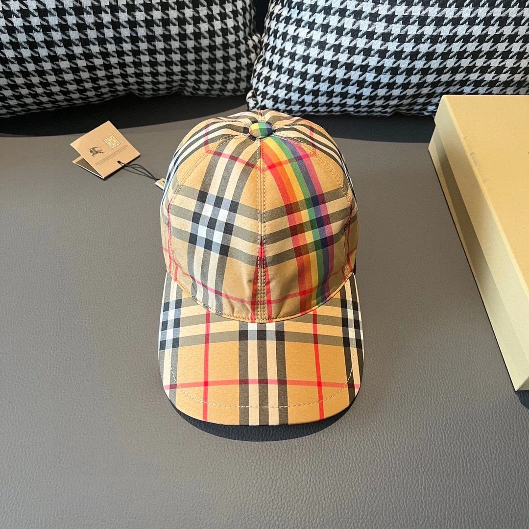 Classic plaid fashionable baseball cap for men and women 1024012202