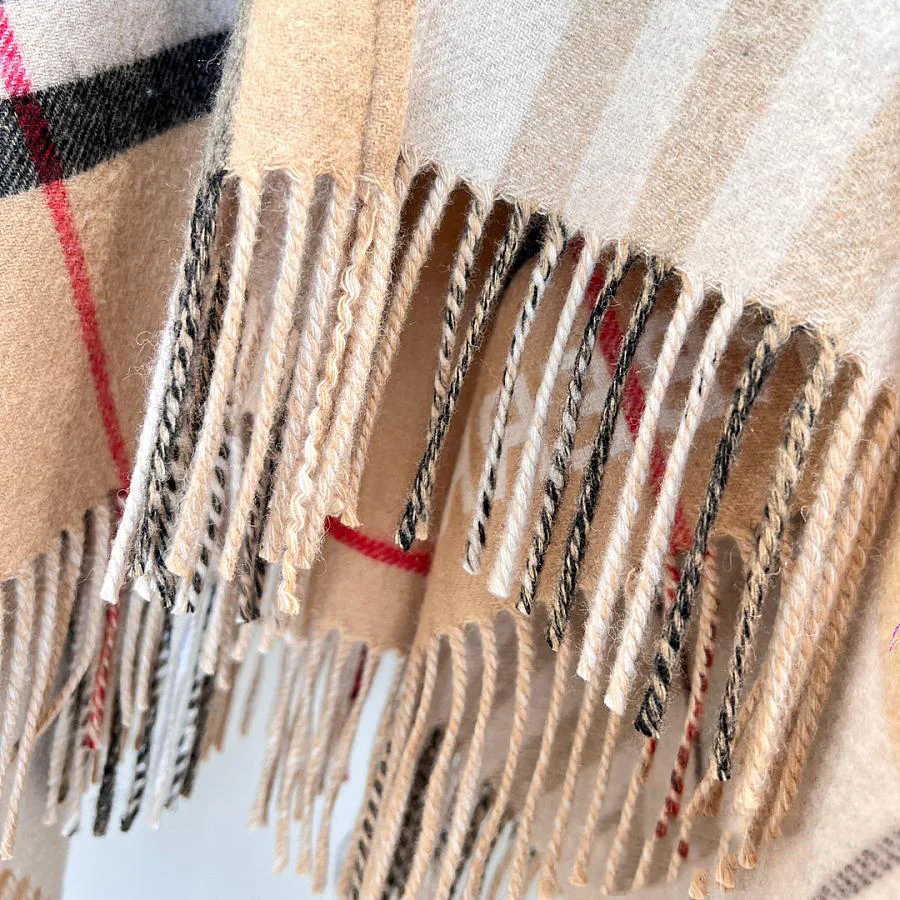 Matching cashmere cape scaft 1025012218