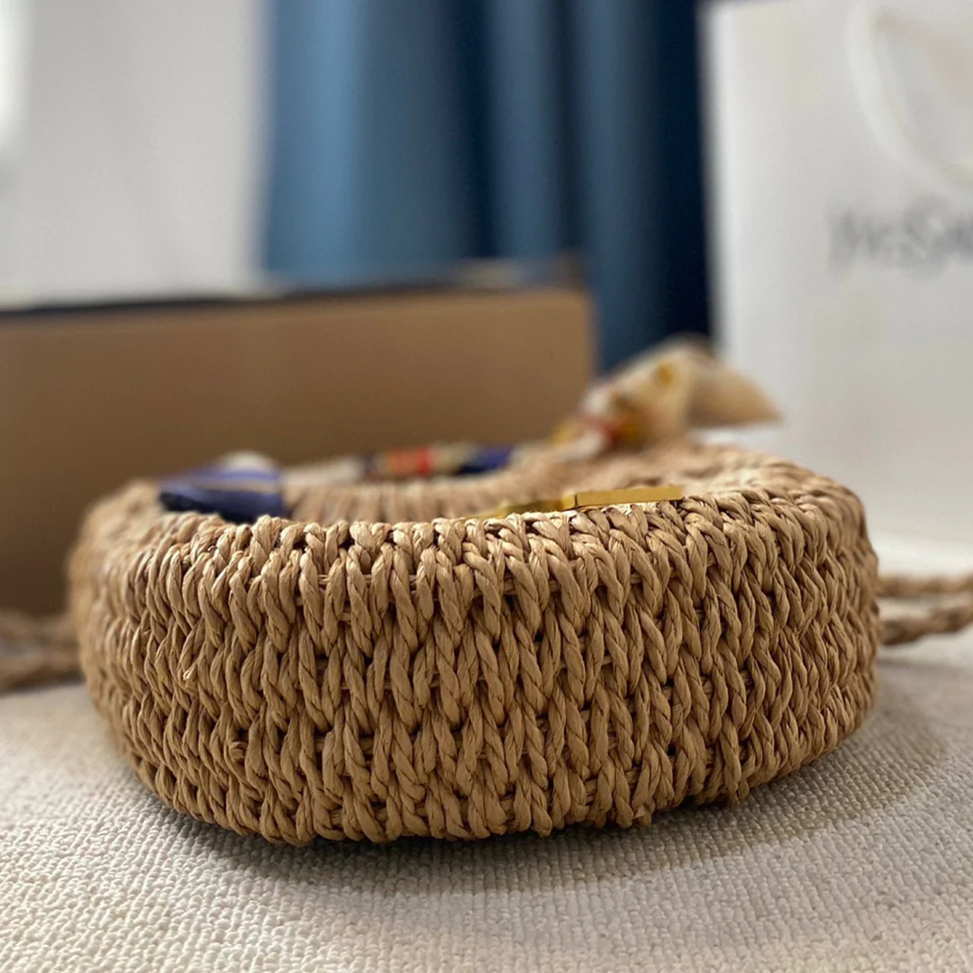 Fashion holiday style handwoven vegetable basket straw bag 1024041001