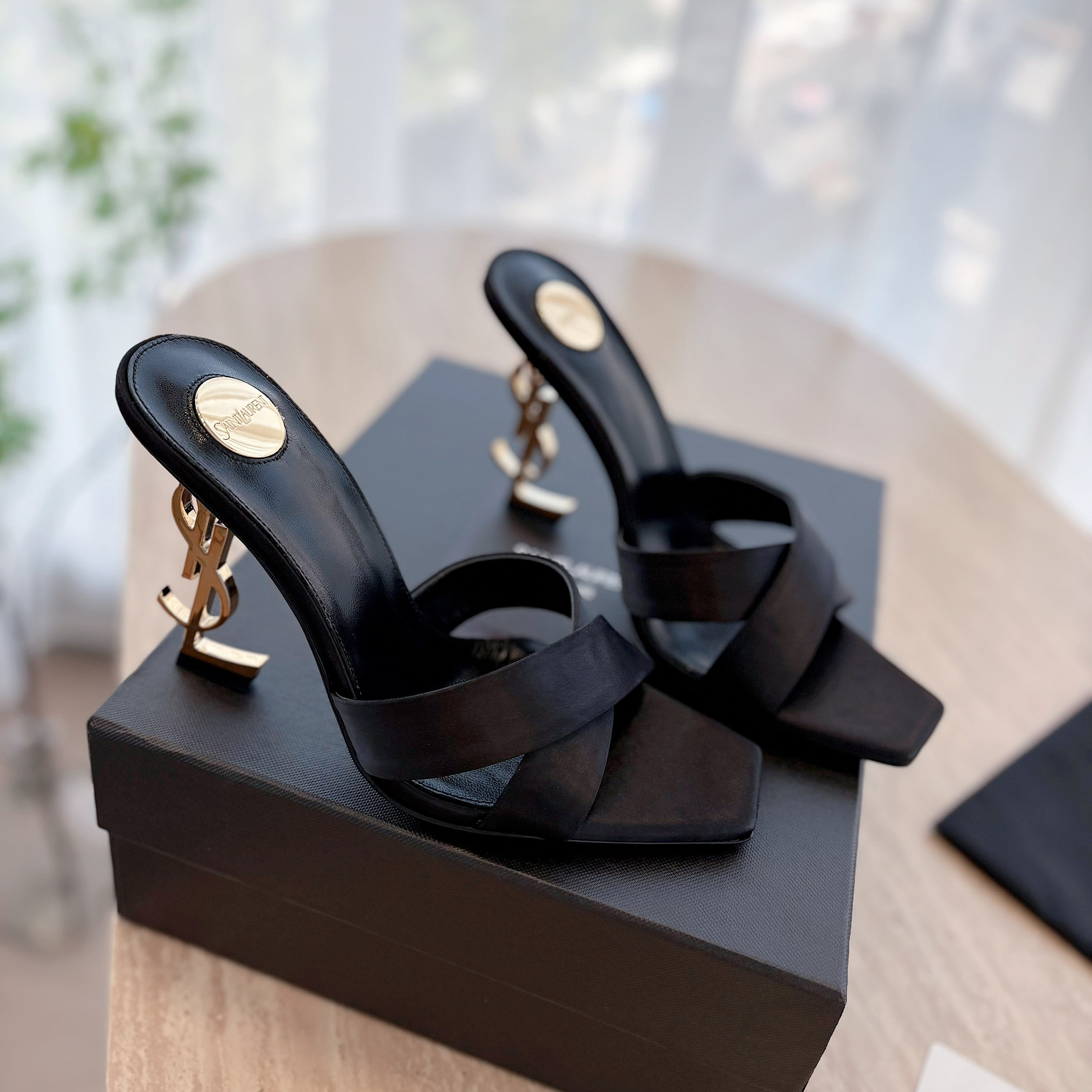 Opyum Mules In Satin Crepe 0425020502