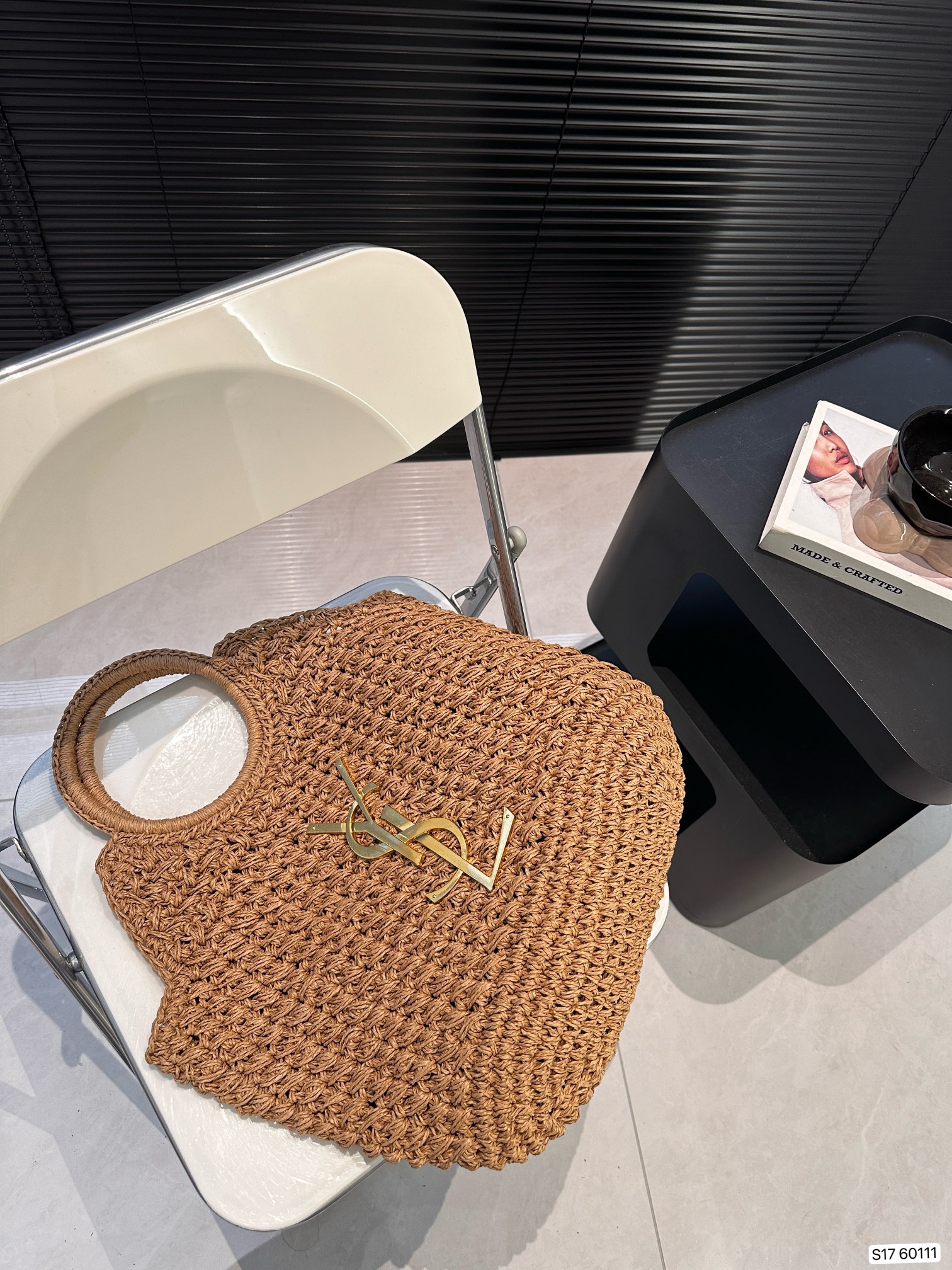 YSL Summer Fashion Straw Tote Bag 0724041110