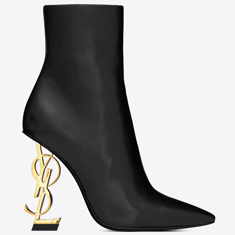 New Cowhide Winter Boots, Slim Heel Fashion Boots 1023120811