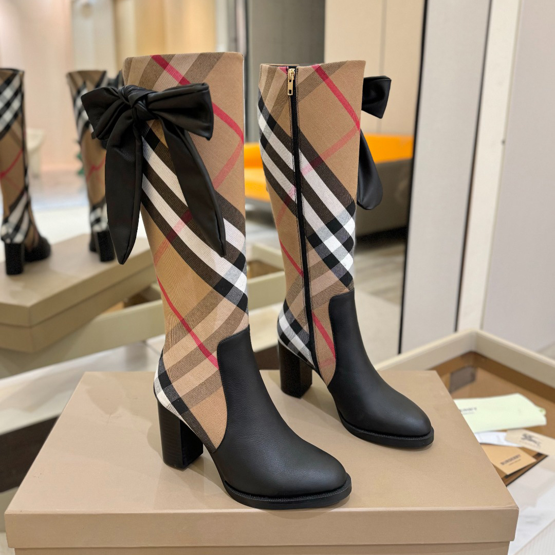 New plaid women's boots XC0425100901