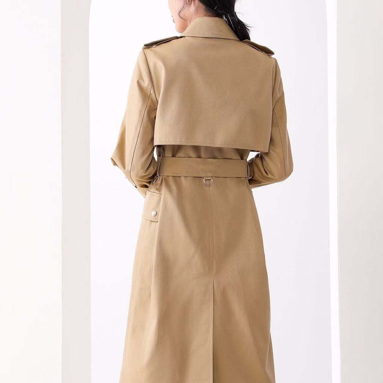 Long Check Collar Castleford Trench Coat PD0425080501