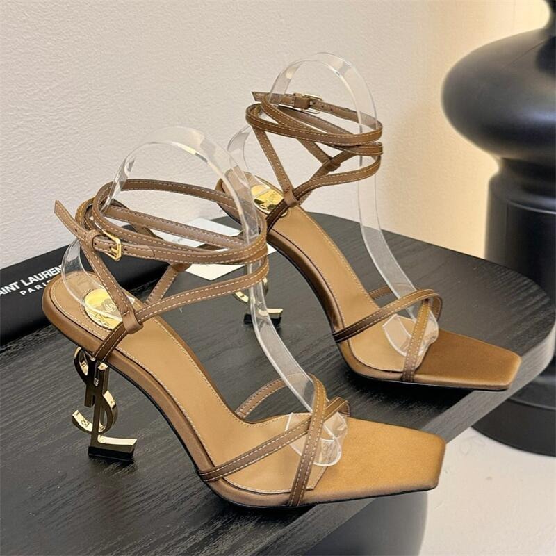 Opyum YSL Logo Heel Wrap-Ankle Sandal 0425020501